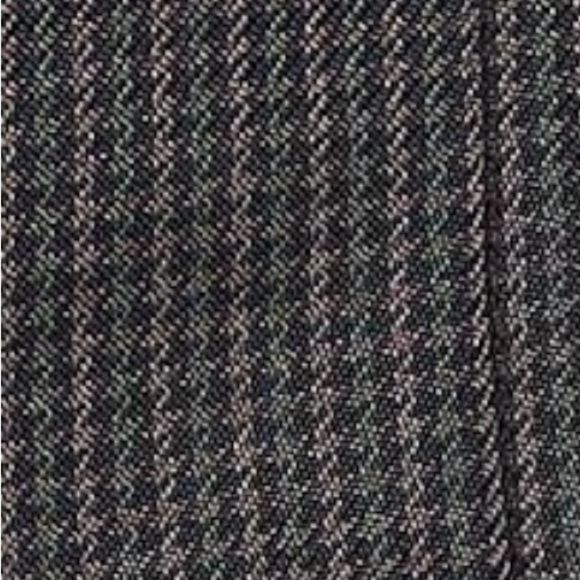 Steve J & Yoni P Korean designed casual pants. Houndstooth print, brown, denim. - Picture 4 of 16